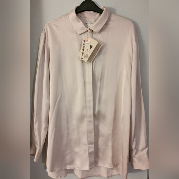 Frank and Oak The satin Blouse  size M NWT - Picture 5 of 5